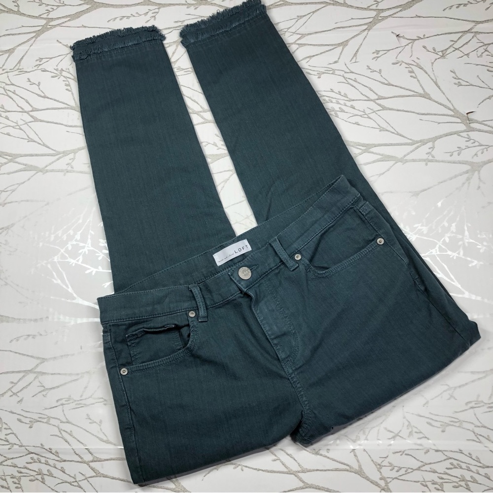 LOFT Size 28/6 Modern Skinny Teal Jeans Pants